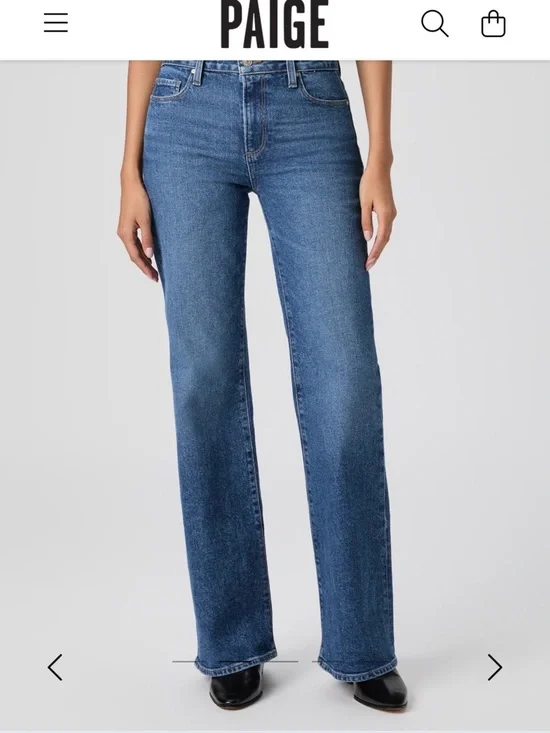 NWT PAIGE Sofia High-Rise Flare Jeans sz27 31” inseam - Picture 2 of 5